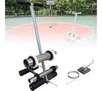 forestalk Professional Tape Striping Machine for Court Lines, 4-28cm Adjustable Spacing, Stainless Steel Body with Roller, Easy Setup for Basketball Courts, Parking Lots, and Warehouse Markings