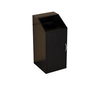 forestalk Stainless Steel Kitchen Trash Cabinet, Hands Free Push Door Garbage Bin Station, Odor Proof Waste Disposal Unit with Storage Shelf, Heavy Duty Modern Home Organization Solution, 50x55x110cm