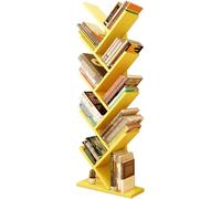 forestalk Tree Bookshelf, Multi Layer Storage Rack for Living Room, Office, Bedroom. Sturdy High Density Wood Frame Holds 50kg. Compact Vertical Design Maximizes Space.