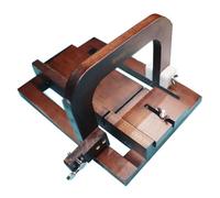 forestalk Wooden Soap Cutter Machine, 12cm Height Stainless Steel Wire Loaf Slicer for DIY Handmade Soap Making, Cheese Butter Bread Cutting Tool with Smooth Base Plate, Safe Durable Craft Equipment