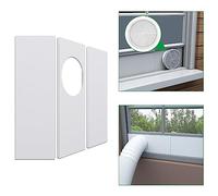 Forestchill Portable Air Conditioner Window Seal Plates Kit for 5.9" Diameter Exhaust Hose, Universal AC Vent Kit for Sliding Windows and Hung Windows, Adjustable Length Sealing Panels for Mobile A/C