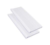 Forestchill Window Air Conditioner Side Panels, Fits Up to 17" H x 10" W, Double Layers Window AC Side Panels Insulation, Pack of 2, White