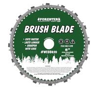 FORESTER Chain Loop Brush Cutter Blade - 8in x 16 Teeth | Low Kickback | Fits Most Straight Shaft Trimmers | Conversion Kit Sold Separately
