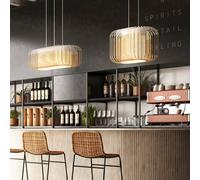 Forestier Bamboo oval M pendulum white/natural