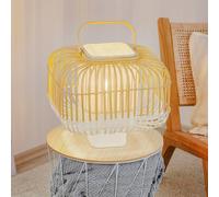 Forestier Bamboo Square S table lamp in white