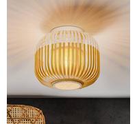 Forestier Bamboo XS ceiling light, Ø 27 cm, white