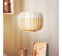 Forestier Bamboo XS hanging light, Ø 27 cm, white