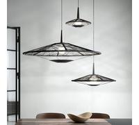 Forestier Carpa L hanging light, black, Ø 100 cm