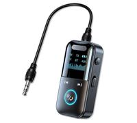 ForestM 2 in 1 Bluetooth 5.4 Transmitter Receivers, 3.5mm Wireless Audio Adapter with Low Latency, Noise Reduction and Easy Pairing, Aux Bluetooth Transmitter for TV, PC, Headphones, Speakers