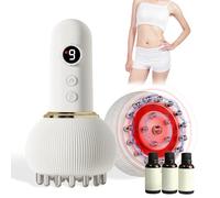 ForestM Lymphatic Drainage Massager for Cellulite Relief, Anti Cellulite and Stretch Marks Reduction Tool with Microcurrent for Lymphatic Drainage Massage, Portable Home Use for Legs Arms Belly