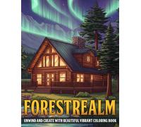 Forestrealm Coloring Book: Serene Forest Coloring Pages with Cozy Cabins, Gentle Wildlife, Peaceful Landscapes, and Soothing Designs for Adults