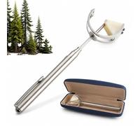 Forestry Curve Angle Gau, Compact Forest Survey Tool | Woodland Dendrometer, Basal Area Reading, Metal Body, 2 Scale Constants K=1, K=2, Retractable Shaft, for Field Inventory