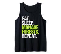 Forestry Manager Eat Sleep Routine Tank Top
