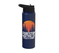 Forestry Where Every Leaf Tells a Story Forester Stainless Steel Insulated Water Bottle
