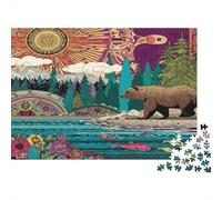 Forests And Mountains, A Stroll Along The Xiong River Puzzles Gemusterte Nachhaltige Puzzles Für Erwachsene Hochwertige Holzspielpuzzles 70x50cm/1000pcs