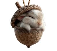 Forests Animal Acorn Ornaments, Cute Acrylic Woodlands Animals Christmas Tree Decoration, Funny Woodlands Animals Christmas Tree Ornaments, Novelty Forests Animal Acorns Figures Hanging Decorations