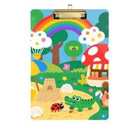 Forests Carnival clipboard for Nurses Plastic for Classroom Supplies for Teachers Elementary Size 9 x 12 Gold