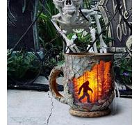 Forests Fire Mug - Resin Forests Fire Cups for Nature Lovers - 400ml Ergonomic Handle Campfire Drinkware Mugs, Kitchen Supplies for Juice Tea Milk Ice Water Beer