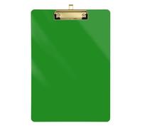 Forests Green Solid Color Pure Plain clipboard Folio with Writing pad Waterproof for Personalized clipboards for Teachers Size 9 x 12 Gold