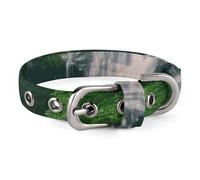 Forests with Waterfalls Trees Dog Collar, Soft Comfortable Pet Collar for Small & Medium Dogs, Adjustable Durable Cat Collars for Puppies