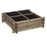 ForestStyle Basil Growing Caixa 100 × 100 × 27 cm - Timber Raised Herb & Vegetable Planter Box (003227) | Ideal for Basil, Salad Greens, Container Gardening