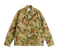 Foret Men's Berry Ripstop Watercolour Camo Overshirt Green Print