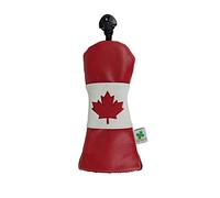 Foretra Driver Headcover Golf Club Covers Blade Mallet Putter Cover Alignment Stick Holder Hybrid Fairway Wood Head Cover Canada Flag Style Novelty Golf Accessories for Most Brands
