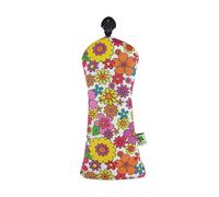Foretra Golf Club Cover, Limited Edition Flower Pattern Synthetic PU Leather, Fits Modern Hybrid Clubs