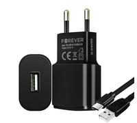 Forever 1A USB AC power supply Secure Recharge USB Type C Cable 1.2m