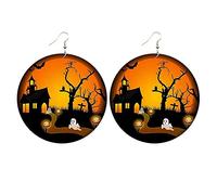 Forever 21 Earrings Ornament Bat Ear Hooks Women's Earrings Blue Earrings Women's Stud Earrings, one size, Wood, No Gemstone