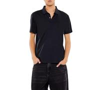 Forever 21 Men's Supima Cotton Slim Polo Shirt, Black, XL