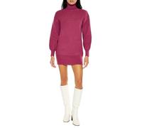 Forever 21 Women's Turtleneck Mini Sweater Dress, Purple, XXL