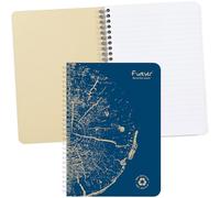 Clairefontaine - Ref 68416C - Forever 100% Recycled Wirebound Notebook (120 Pages) - A5 Size, Lined Rulings, Detachable Pages, 90gsm White Recycled Paper - Green Cover
