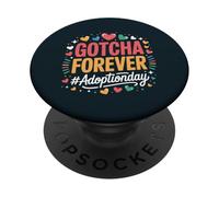 Forever Adopted Parent Mom Dad Family Adoption Day PopSockets Adhesive PopGrip