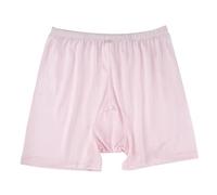 Forever Angel Women's 100% Silk Stretch Boyshorts Panties Undershorts Rose Pink Size M
