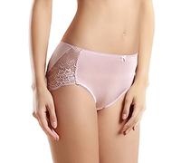 Forever Angel Women's 100% Silk Stretch Midrise Panties Briefs Boyshorts Rose Pink Size M