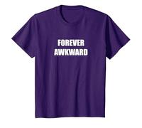 Forever Awkward T-Shirt, Kids, Purple, 12 Years