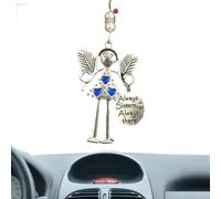 Forever Bestie Friendship Pendant, Christmas Angel Hanging Ornament,Crazy Beautiful Friends Forever,Metal Forever Friendship Angel Hanging Ornament,Friendship Gift for Best Friends 1 (D)