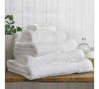 Forever Britain 600 GSM 100% Combed White Cotton Towel, High Absorbent & Super Soft Jumbo Bath Sheet, Large Luxury Pack of 2 Cotton Towel Set, W100 x L180Cm, Quick Dry Bathroom Essentials