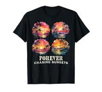 Forever Chasing Sunsets Beach Lover Ocean Summer Wanderlust T-Shirt