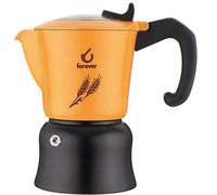 Forever Coffee Maker Miss Orzi' 2 Cups in Aluminum Handle and Knob in Bakelite