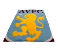 Forever Collectibles Aston Villa FC Crested Fleece Blanket Throw Pulse Gift Present, Multicoloured, 120Cm X 150Cm