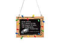 Forever Collectibles UK FOCO PHILADELPHIA EAGLES RESIN CHALKBOARD SIGN ORNAMENT