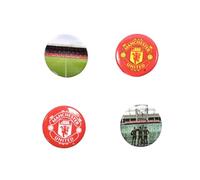 Forever Collectibles UK Limited Manchester United Football Pin Badges, Set of 4