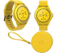 FOREVER Colorum CW-300 Smartwatch Women Man Yellow - Pedometer Watch with Heart Rate Monitor Sleep Tracker Calorie Counter - Long Battery Smart Watch - Fitness Tracker Waterproof IP68 for Android iOS