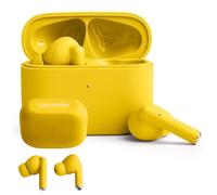 FOREVER COLORUM TWS Bluetooth Earphones Yellow - In-Ear Wireless Earbuds with Deep Bass - Ear buds with Microphone Adapts to Ear Shape - USB-C Fast Charging - Compatible with Android and iOS