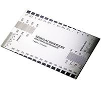 Forever-Direct String Action Gauge Ruler, Guitar Set Up Tool Kit for Electric Bass and Acoustic Guitar
