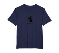 Forever Dog Lover: Elegant Canine Silhouette Logo T-Shirt, Men's Big and Tall, Navy, 2X Tall