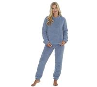 Forever Dreaming Borg Fleece Twosie Pyjama Lounge Set Blue 16-18