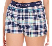 Forever Dreaming Ladies Women's Checked Lounge Shorts Pyjama Sleep Nightwear Bed